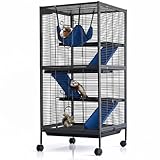 Kleintierkäfig,Käfige Laufställe Hamsterkäfig Mit Treppen Abnehmbarer Rampe,Nagerkäfig Meerschweinchen Häuschen Hasenhaus Ideal Für Frettchen,Chinchillas, Meerschweinchen Und Hamster Kaninchen.