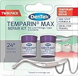 DenTek Temparin Max Home Dental-Reparaturset, Doppelpack zur Reparatur verlorener Füllungen und loser Kappen, Kronen oder Inlays – 24+ Reparaturen, 5.28 g (Pack of 1)