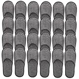 Warmhm 12 Paare Einweg Hausschuhe Offen Zehen Rutschfest Gäste Slipper für Hotel Reisen Spa Indoor Wohnzimmer Pantoffeln Komfortabel Leicht