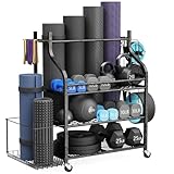 Hantelständer, Hantelablage, Krafttraining,Kurzhantelständer Belastbarkeit 204 KG, Einstellbar hantelscheibenständer, sowohl für Kurzhanteln & Kettlebells geeignet,Yogamatten