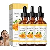 Natürliches ätherisches Weihrauchöl und Harzöl – zur Hautstraffung, Glättung feiner Linien, beruhigende Haut – für Haarpflege, Gesichtspflege, Körpermassage, 60 ml (3pcs)