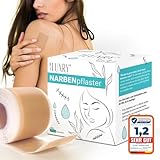 Testsieger: BS Luxry® Narbenpflaster in höchster Qualität. Narbenpflege für sichtbare Ergebnisse bei C-Sektion, Operationen, Verbrennungen, Keloid, Akne. Hautfarben und wiederverwendbar (4cmx3m).