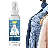 Antistatisch, 100 ML Elektrostatisches Spray, Reduziert Statische Aufladung, Antistatik Spray Kleidung, Antistatik Spray Für Kleidung, Textilien, Möbel Und Auto, Reduziert Statische Aufladung