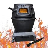 Multifunktionaler Gusseisen-Holzofen zum Kochen und Heizen, ideal für ländliche Gebiete, unterstützt Mehrkraftstoffeinsatz