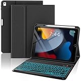 Tumeiguan Vergrößerte Tastatur für iPad 7. 8. und 9. Generation 10,2 Zoll, Anti-Falloff-Tastatur für iPad Air 3. Generation und Pro 10,5 Zoll