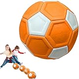 Fußball Kurvenball Spielball Gummi Swerve Ball Flexibler Elastischer Wissenschaftlich, 20cm Eva Weicher Ball, Softball Schaumstoffball (Fußball)