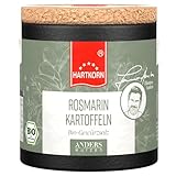 Anders Würzen Korkdose Bio Rosmarinkartoffeln Gewürzsalz, 55 g in der Pappwickeldose mit Korkdeckel von Hartkorn - wiederverschließbar und wiederbefüllbar - entwickelt mit Thomas Anders