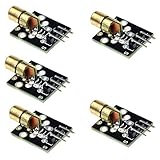 Hailege 5pcs 5mW 650nm Red Dot Laser Diode Laser Transmitter Modul PIC AVR DC5V KY-008