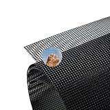 Bosmsaslad Fliegengitter Fenster, 120 × 250 cm Insektenschutz Gaze Fenster Mesh, Fiberglas-Fliegengitter Gewebe, DIY Zuschneidbar Fliegennetz Ersatz für Fenster, Türen und Dachfenster, Schwarz