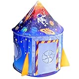 Spielzelt Kinderzelt für Drinnen Outdoor, Spielzelte Tipi Zelt Pop-UP Kinderzimmer ​Spielhaus Spiele Spielzeug Geschenk für Kinder Jungen Mädchen Kleinkinder (Blau)