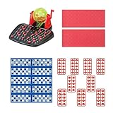 Baoblaze Traditionelles Bingo-Spiel, Bingo-Set, Deluxe-Glücksballmaschine, Glückszahl für Gruppen-Erwachsene, Unterhaltungsspiel, Heimgeburtstag