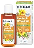 tetesept Muskel & Bewegung Bad – 1 x 125 ml – Gesundheitsbad für Entspannung & Lockerung mit 4 ätherischen Ölen – Wohltuender Badezusatz durchwärmt und entlastet