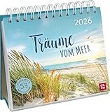 Postkartenkalender 2026: Träume vom Meer: Wochenkalender zum Aufstellen, Tischkalender mit Spiralbindung und 53 Postkarten zum Heraustrennen