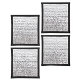 CLISPEED 4 Stück Reptilien Heizkissen mit Reflektierender Folie 16X16cm Isoliermatten für Terrarien Wärmespeichernd und Stromsparend Geeignet für Eidechsen und Schildkröten