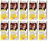 (Pack of 10) Palette Color Shampoo 5-86 (217) Mahogany Hair Color - Full Box - with English instruction leaflet