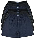 MioRalini TOPANGEBOT Boxershorts farbig weich & locker in neutralen Farben klassischen Unifarben Herren Boxershort, 6 Stück, L-6