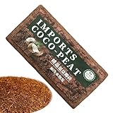 Kokos-Kokos-Erde für Pflanzen - Kokos-Torf, Komprimierte Blumenerde | Kokosziegel Pflanzenerde Substrat, Blumenerde Zimmererde Gartenerde für Gärtnern, Kokosfaser Ziegel für Pflanzenwachstum