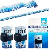 Fischlineal, Maßband, 2 Stück, 90 cm, zusammenklappbares Angel-Lineal, aufrollbares Maßband, wasserdicht, PVC, Fischmesswerkzeug für Boote, Kajaks, Kühler