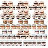 70 Mini-Gläser - Darbo je 28g/25g - 35 Sorten Mix Konfitüre - 15 x Blütenhonig - 10 x Bittere Orangenmarmelade - 10 x 25g Marken Nuss-Nugat-Creme -Ein Angebot von FISGUS® by krass-shoppen-de