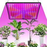 Pflanzenlampe LED Vollspektrum,225 LEDs Pflanzenleuchte 4 Hängend Aufhängehaken Pflanzenlicht Anzucht Wachstumslampe 1000W LED Light für Pflanzen Gemüse Blume (rot+blau+weiß+orange) [Energieklasse C]