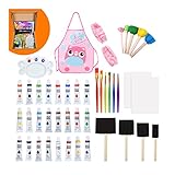 SEAYACK Acrylfarbe, Pigmente, sicher, ungiftig, für Kinder, Kunst, Zeichnen, Leinwand, Stein, Felsen, Graffiti, 24 Farben