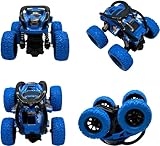 VEghee Monster Truck Toy Car,Pack of 2 Monster Truck Wind-Up Car,360° Rotation Inertia Vehicle,Car Toy for Baby Children from 3 Years (Pink & Blue)