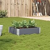 Xichuzi Pflanzkasten Grau 80x60 cm Massivholz Kiefer, Pflanzkübel Mit Rankgitter, Blumenkasten Mit Rankgitter, Spalier, Pflanzkasten, Pflanzgefäß - 3295837