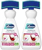 Dr. Beckmann Teppich Flecken-Bürste | Teppichreiniger zur Entfernung selbst hartnäckiger Flecken und Gerüche | inkl. Bürstenapplikator | 650 ml (Packung mit 2)