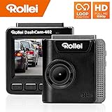 Rollei Dashcam 402 mit GPS und G-Sensor | Rechtskonforme Autokamera vorne | 1080p Full-HD | Auto-Kamera zur Überwachung und Parküberwachung | Dash Cam Video-Registrator mit Loop Funktion