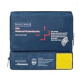 Holthaus Medical mini COMBI Motorrad Verbandtasche Erste-Hilfe-Tasche, 17x10x3,5cm, DIN 13 167 u. Warnweste