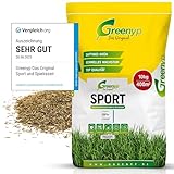 Greenyp® Sport I strapazierfähiger Sport-& Spielrasen I 10kg für 400m² I Sportrasen Grassamen Rasensamen Rasensaat Gras Nachsaat schnellkeimend