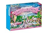 PLAYMOBIL Adventskalender 2021 - 70323 Königliches Picknick im Park mit zahlreichen Figuren, Tieren und Zubehörteilen hinter jedem Türchen sowie einem schwimmfähigen Boot, 128-teilig, Ab 4 Jahren