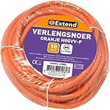 Extend Verlängerungskabel 10 Meter Orange 2-adrig 3500W IP44 230V