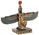 Design Toscano Isis, Göttin der Schönheit Ägyptische Dekostatue, Polyresin, vollfarbe, 23 cm