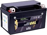 intAct - GEL MOTORRADBATTERIE Bike-Power GEL12-10B-4. Ersetzt YTZ10S. Motorradbatterie 8,5Ah 200A. Maße: 150x87x94mm. Mit bis zu 30% mehr Startleistung.