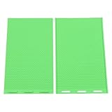 Acouto 2pcs Beeswax Presseblätter 5,4 Mm Silikon Flexible Bienenwachsblech -Imker -Geräte für die Bienenzucht, die Orange Lebensdauer Machen. und Große Bienenwachs Presse Sheethoneycomb Machen (GREEN)