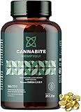 Hanföl Cannabite - 365 Kapseln 1000mg Omega 3-6-9, Kaltgepresstes Hanfsamenöl (Cannabis Sativa), Ohne Zusatzstoffe