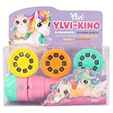 Depesche 12905 Ylvi - Taschenlampe mit 24 Bildeffekten, handliche Lampe, projiziert verschiedene Einhorn-Motive, inkl. Batterien