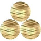 BEYLAB 3 Stück Siebe für Duftlampen Messing Räuchersieb für Räucherstövchen mit sieb Weihrauchbrenner Ersatzgitter Durchmesser Ø 5 cm Huang
