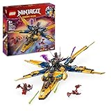 LEGO NINJAGO Ras und Arins Super-Sturmflieger - Spielzeug mit Drohne, Shootern, Klingen und Triebwerken - Inkl. 3 Minifiguren für Ninja Rollenspiele - Bauset für Jungen und Mädchen ab 8 Jahren 71833