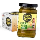 Wan Kwai Curry Paste grün 110g | Für Schärfe-Fans | Mit 30% grünen Chilis | Authentischer Thai Geschmack