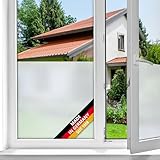 d-c-fix Fensterfolie Opal Milchglas selbstklebend 45 cm x 2 m - Milchglasfolie blickdichte Sichtschutzfolie - Sichtschutz für Badezimmer-Fenster, Küche - Blickschutz Folie Klebefolie Glasfolie
