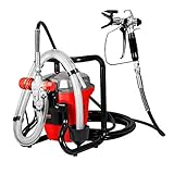 MAUK® Airless Farbsprühsystem | Elektro Sprühgerät/Maler & Lackierer Spritzgerät für Fassaden- & Wandfarbe | Lack & Lasur Paint Sprayer inkl. Farbsprühpistole & Düse 517