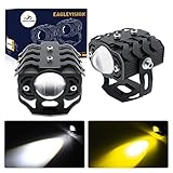 EAGLEVISION Motorrad Scheinwerfer 6000LM 60W Scheinwerfer Motorrad e Geprüft 6000K/3000K Zusatzscheinwerfer LED Motorrad Chip Mit Hoher Qualität Zusatzscheinwerfer Motorrad Mit e Prüfzeichen 9V-30V