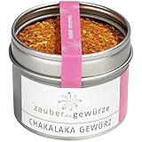 Zauber der Gewürze Chakalaka Gewürz - afrikanische Gewürzmischung für Dips & Saucen, als Marinade oder Grillgewürz zum Grillen von Fleisch, Gemüse u.v.m, wiederverschließbare Aroma-Dose, 75 g