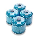 TOM Gaskartuschen 2 x, 4 x, 8 x oder 12 x 500 g Butan Propan Gas - Schraubkartusche Set – Kartuschen mit Sicherheits-Schraubgewinde – Butane Gas Kartusche ideal für Ihren Campingkocher (4 x 500g)