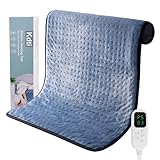 Heizkissen, 80 * 60 Cm Schnellheiztechnologie Elektrisches Wärmekissen mit Automatischer Abschaltung und 6 Temperaturstufen, Heizkissen für Rücken, Schulter, Bauch, Nacken, Maschinenwaschbar