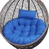 Rattan-Schaukelstuhl – großer Hängesessel für Garten & Terrasse – Weidenhängematte für Indoor/Outdoor Entspannung & Komfort