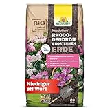 Neudorff NeudoHum Rhododendron- & HortensienErde – Torffreie Bio-Erde für prächtige Hortensien in Topf und Kübel. Auch für Moorbeetpflanzen geeignet, 20 Liter
