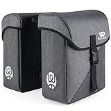 ICOCOPRO Fahrradtasche Doppeltasche, Dreidimensionale Fahrradtaschen für Gepäckträger, 35L Große Fahrradtaschen, Fahrrad Tasche mit wasserdicht Regenschutz, Gepäckträgertaschen für ebike MTB Rennrad